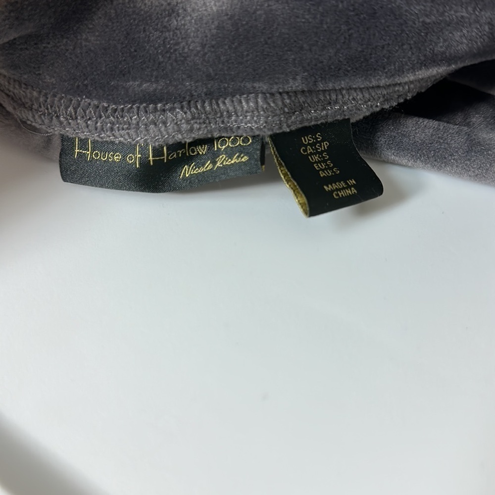 House of Harlow x Nicole Richie Velour Joggers Small - Picture 4 of 5